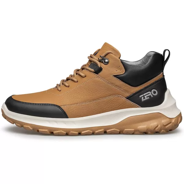 Mens outdoor sneakers Platform Genuine leather work shoes for men H35733 23 WinterBrown