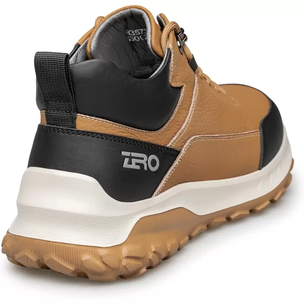 Mens outdoor sneakers Platform Genuine leather work shoes for men H35733 23 WinterBrown