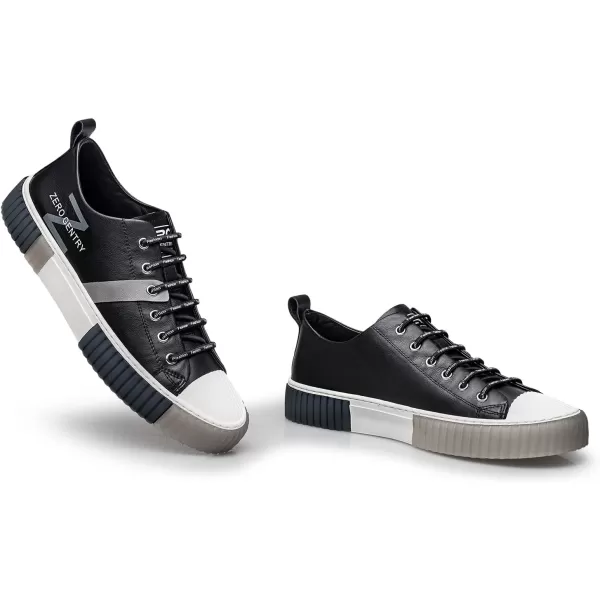 ZRO Mens Leather Sneakers Casual and Fashion Shoes for MenS03300Black
