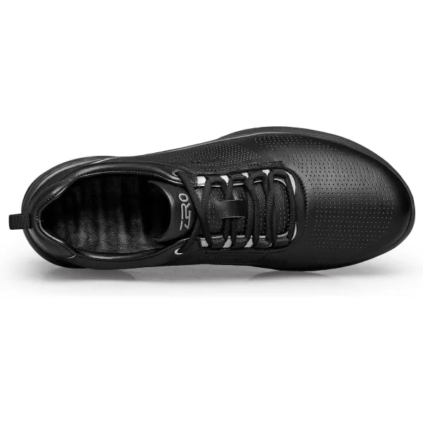 ZRO Mens Perforated Modern Sneakers with SelfWarm LeatherBlack