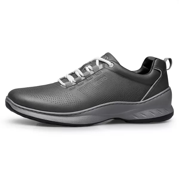 ZRO Mens Perforated Modern Sneakers with SelfWarm LeatherGrey