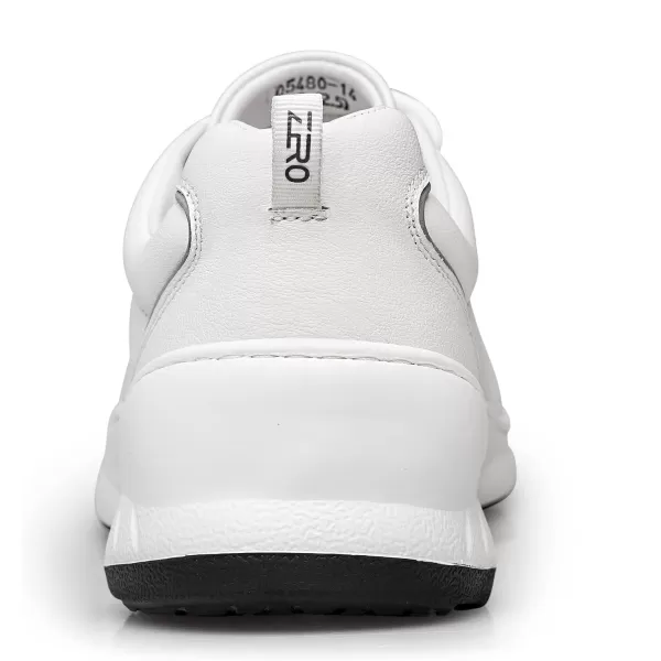 ZRO Mens Perforated Modern Sneakers with SelfWarm LeatherWhite