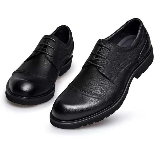 ZRO Mens R350 Cap Toe Casual Dress OxfordsBlack
