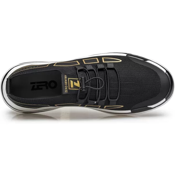 ZRO Mens Toggle Laces Breathable Fashion SneakersBlack
