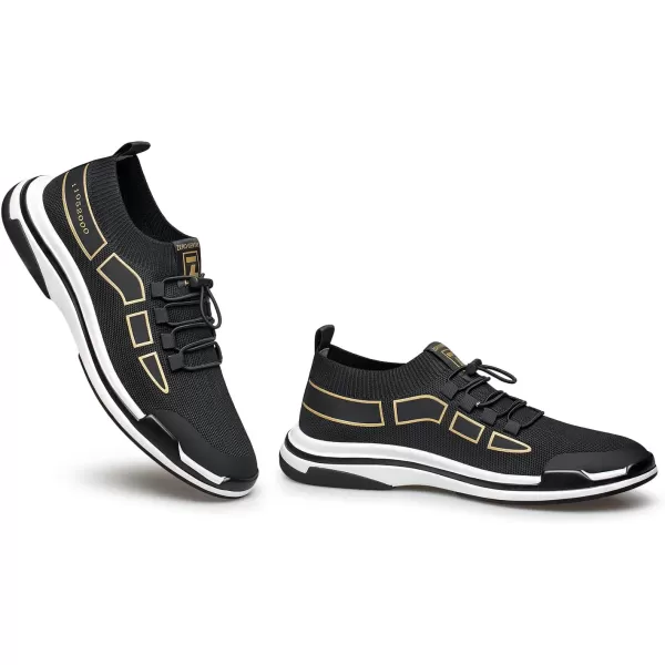 ZRO Mens Toggle Laces Breathable Fashion SneakersBlack