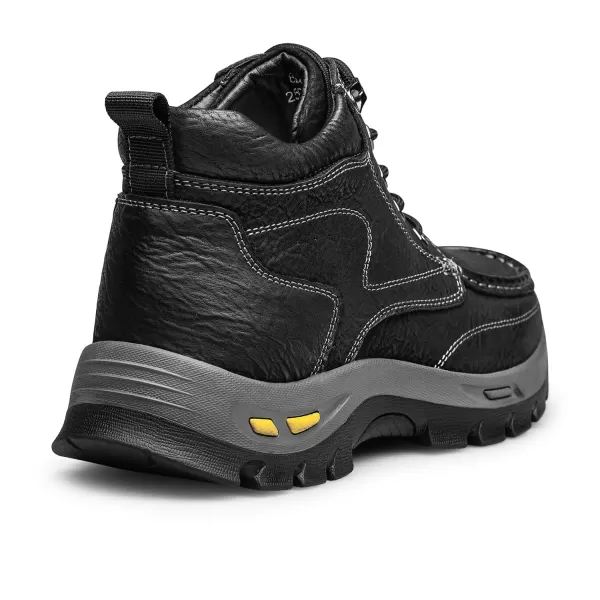 ZRO Mens Work Boots  Thick SlipResistant Genuine Leather H35706D 23 WinterBlack