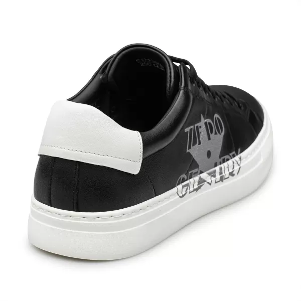 ZRO Mens fashion Sneakers leather Casual shoes for men S1223660WinterBlack