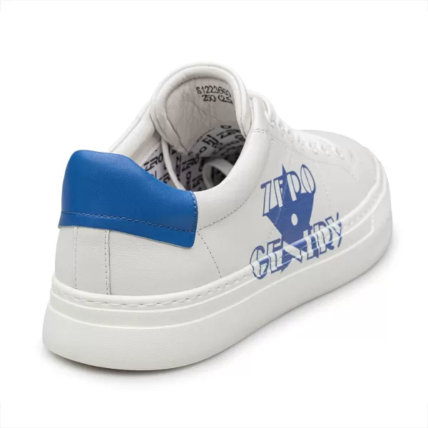 ZRO Mens fashion Sneakers leather Casual shoes for men S1223660WinterWhiteblue