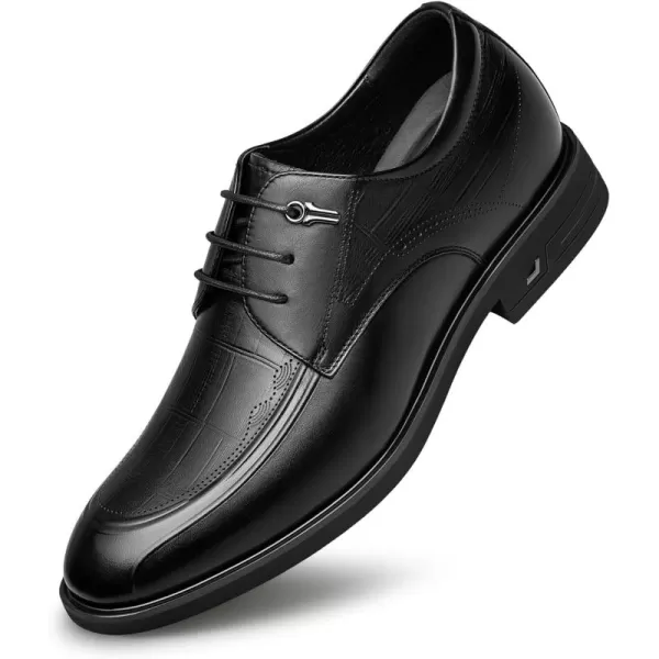 Mens Derby Shoes  Genuine Leather Business Style Walkalot B33016 23 WinterBlack
