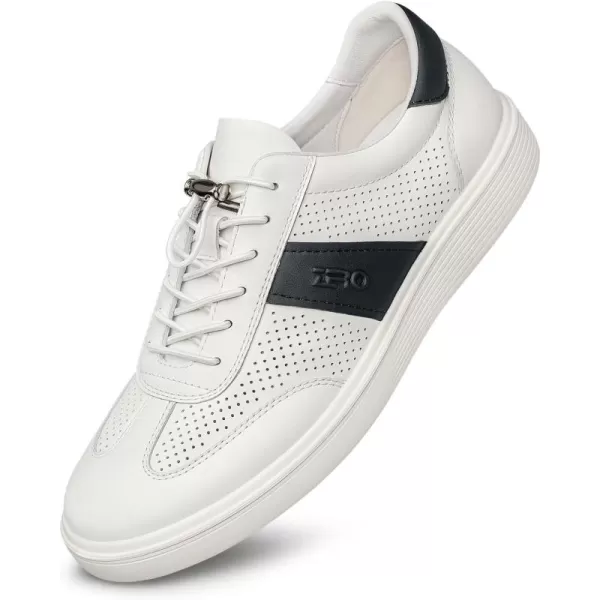 Mens Fashion Sneakers Simple Design Leather Shoes for Men YF1906 24 SpringWhite