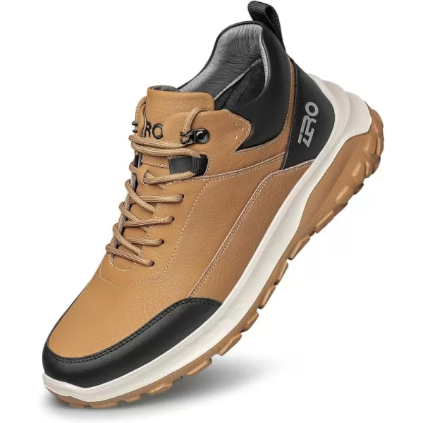 Mens outdoor sneakers Platform Genuine leather work shoes for men H35733 23 WinterBrown