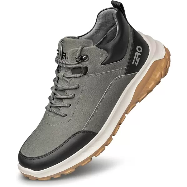 Mens outdoor sneakers Platform Genuine leather work shoes for men H35733 23 WinterGrey