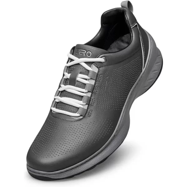 ZRO Mens Perforated Modern Sneakers with SelfWarm LeatherGrey