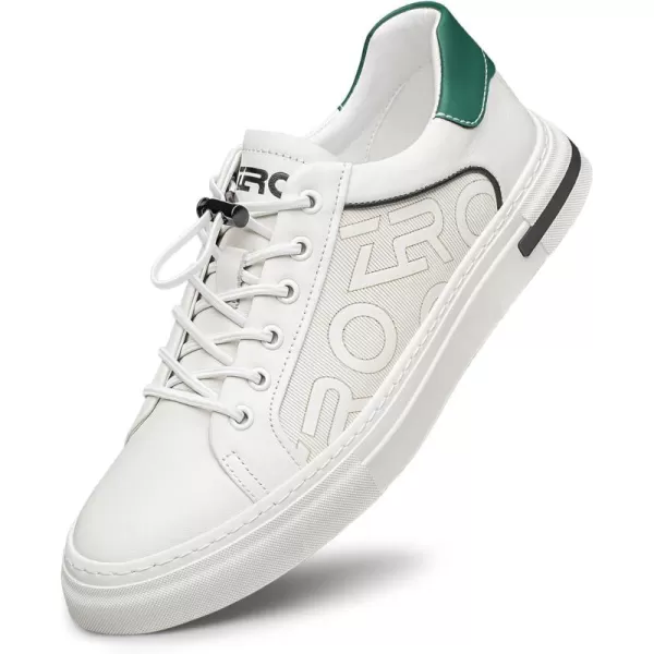 ZRO Mens Sneakers  PullOn Laces Soft Genuine Leather S33527 23 WinterWhite