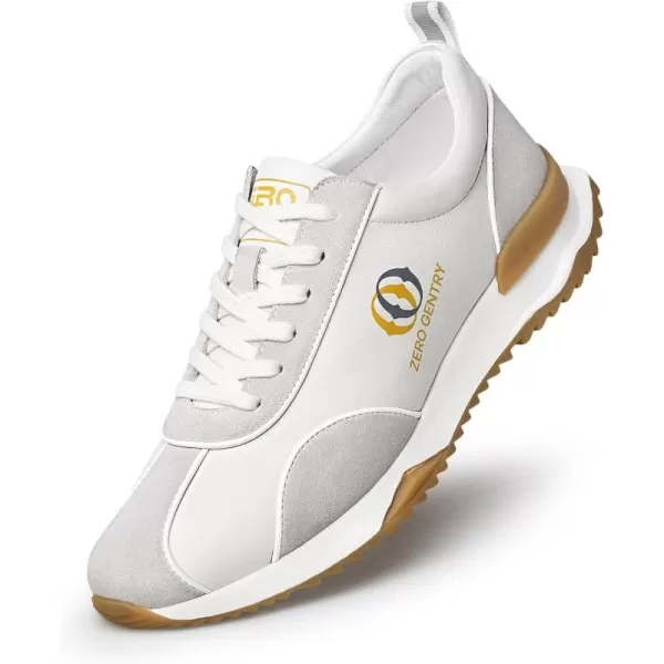 ZRO Mens Walking Soft Fashion SneakersWhite