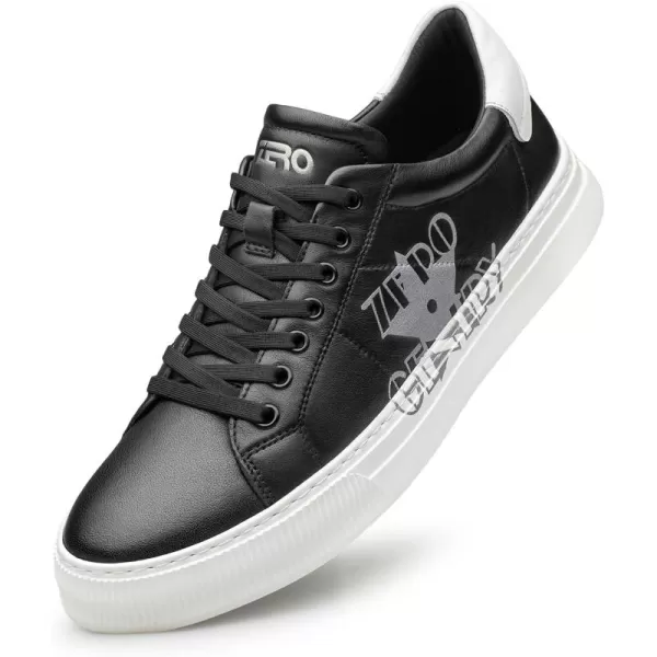 ZRO Mens fashion Sneakers leather Casual shoes for men S1223660WinterBlack