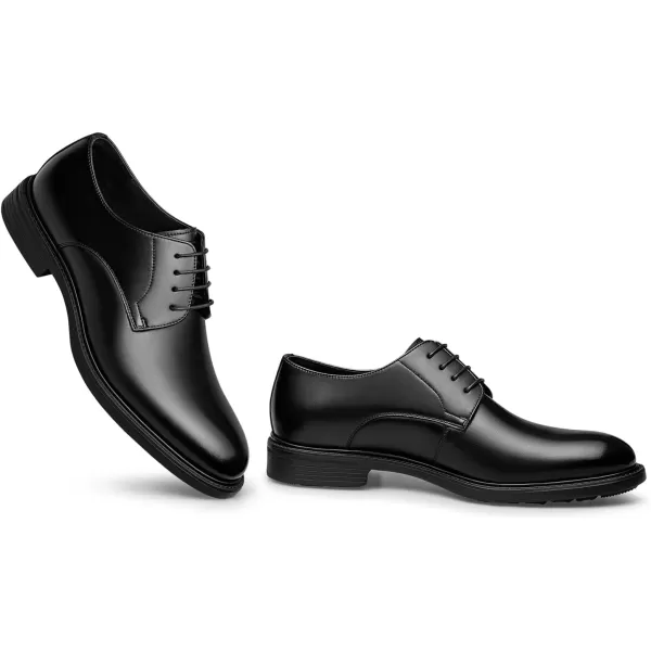 Mens Derby Shoes  Genuine Leather Simple Design Formal B33519 23 WinterBlack