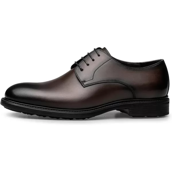 Mens Derby Shoes  Genuine Leather Simple Design Formal B33519 23 WinterBrown
