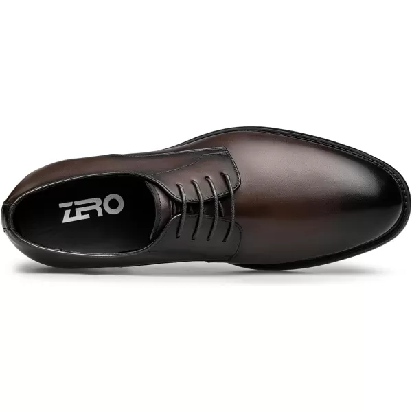 Mens Derby Shoes  Genuine Leather Simple Design Formal B33519 23 WinterBrown