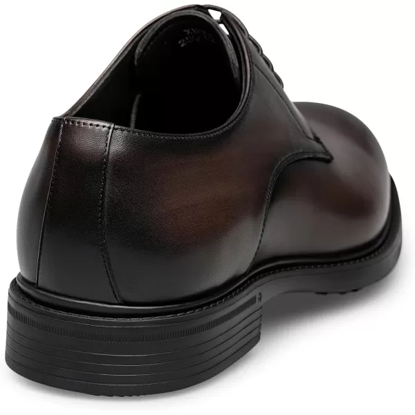 Mens Derby Shoes  Genuine Leather Simple Design Formal B33519 23 WinterBrown