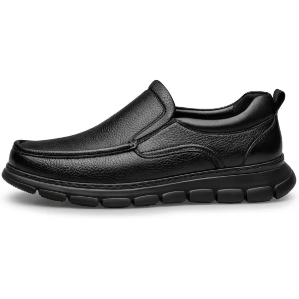 Mens SlipResistant Loafers  Thick Sole Wide Fit D33396T 23 WinterBlack