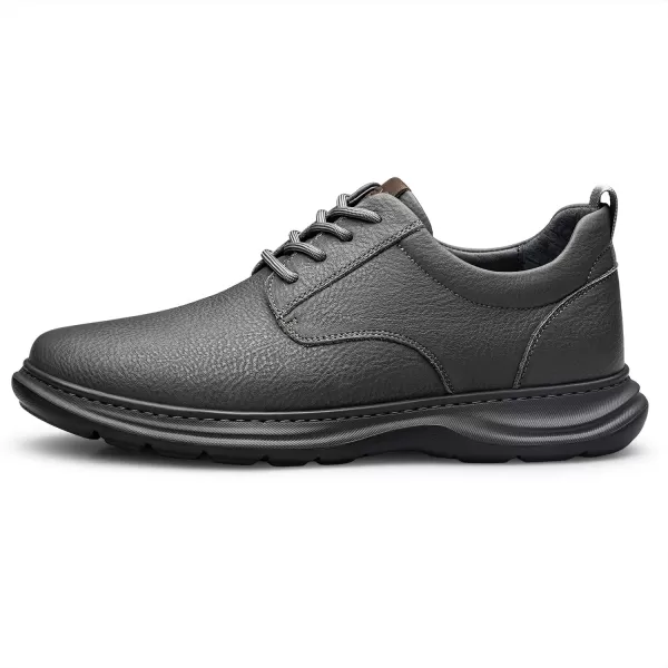 Mens Sneakers  Genuine Leather Outdoor Walking Shoes R33567 23 WinterGrey