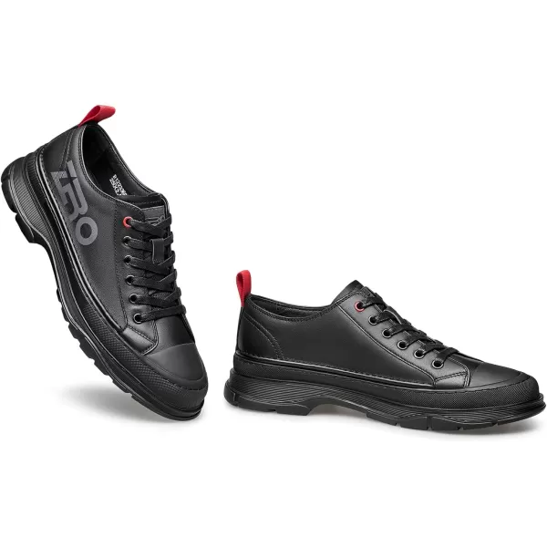 Mens sneakers genuine leather soft fashionable popular R1223360AutumnBlack