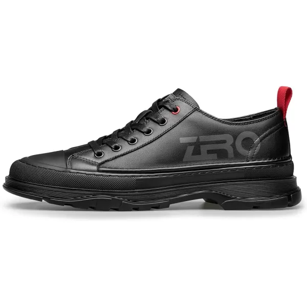 Mens sneakers genuine leather soft fashionable popular R1223360AutumnBlack