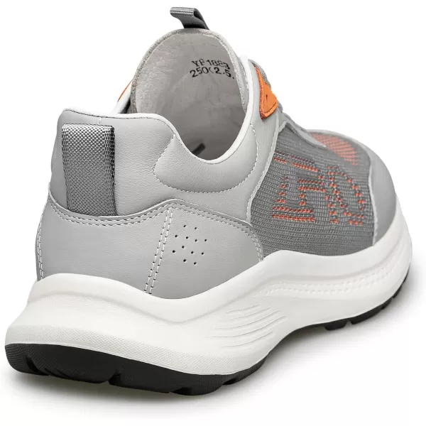 ZRO Mens Fashion Sneakers Casual Comfortable Leather Shoes for Men YF1883 24 SpringGrey