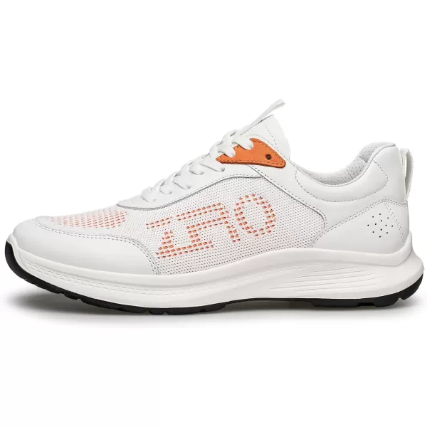 ZRO Mens Fashion Sneakers Casual Comfortable Leather Shoes for Men YF1883 24 SpringWhite
