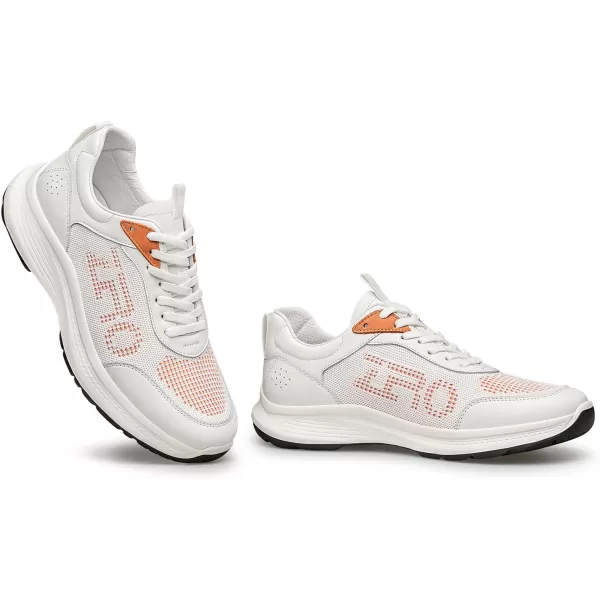 ZRO Mens Fashion Sneakers Casual Comfortable Leather Shoes for Men YF1883 24 SpringWhite