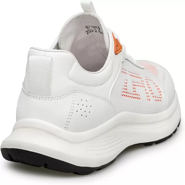 ZRO Mens Fashion Sneakers Casual Comfortable Leather Shoes for Men YF1883 24 SpringWhite