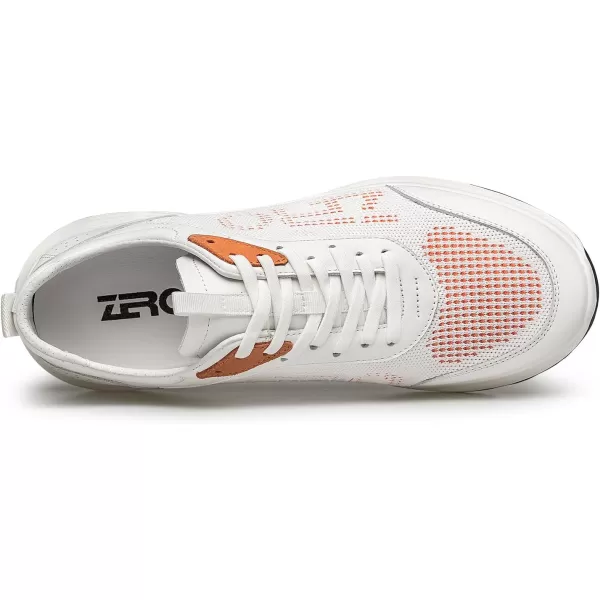 ZRO Mens Fashion Sneakers Casual Comfortable Leather Shoes for Men YF1883 24 SpringWhite