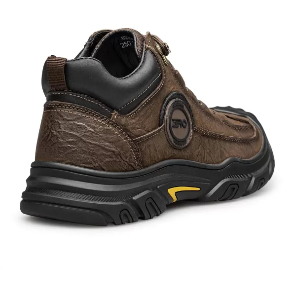 ZRO Mens Insulated Work Boots with Reinforced Top and Rubber Outsole M35710D 23 WinterBrown