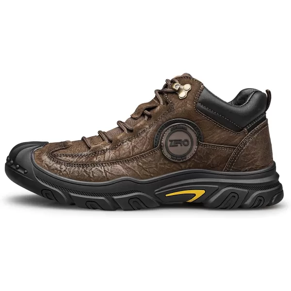 ZRO Mens Insulated Work Boots with Reinforced Top and Rubber Outsole M35710D 23 WinterBrown