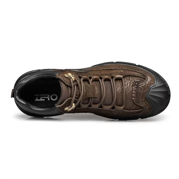 ZRO Mens Insulated Work Boots with Reinforced Top and Rubber Outsole M35710D 23 WinterBrown