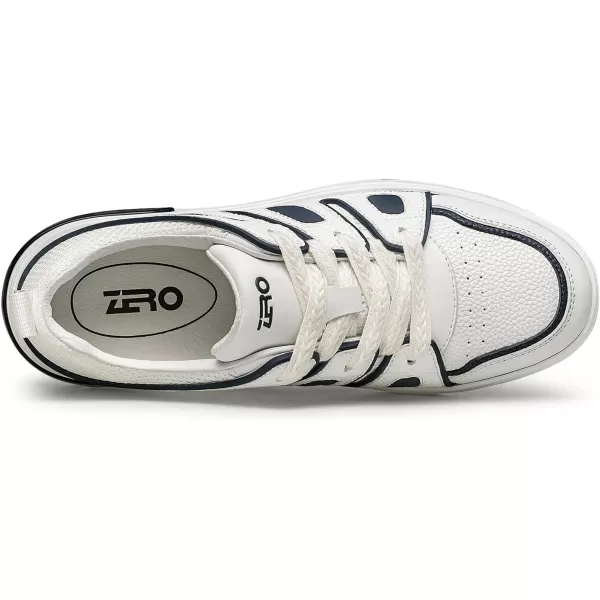ZRO Mens Sneakers Fashion laceup Flat Leather Shoes for Men XSF1866 24 SpringBlue