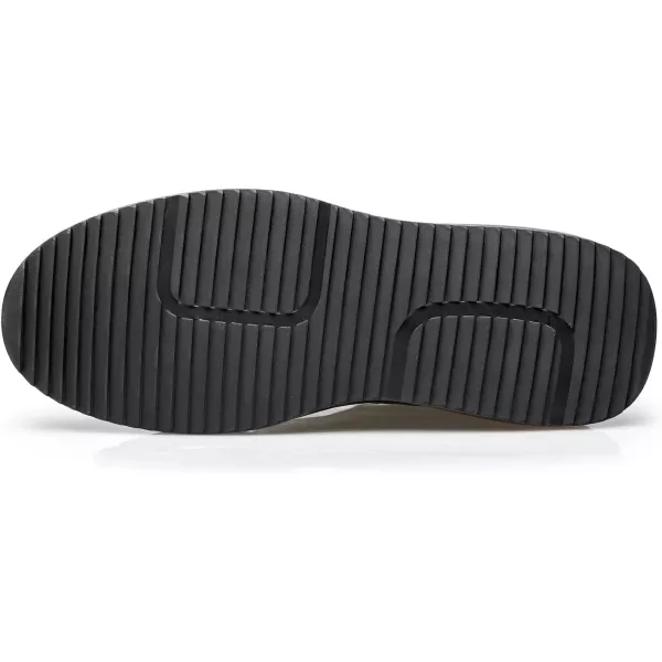 ZRO Mens Toggle Laces Leather Fashion SneakersBlack