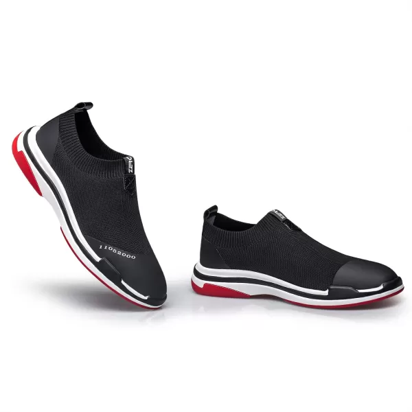 ZRO Mens Y135 Walking Comfortable Mesh Fashion SneakersBlack