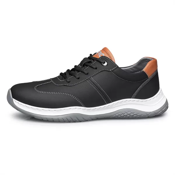 ZRO Mens casual sneakers leather fashion sneakers for men 22 modelBlack