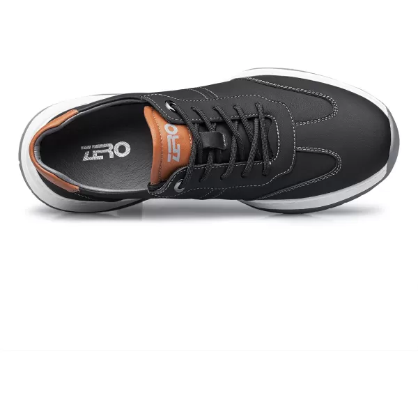 ZRO Mens casual sneakers leather fashion sneakers for men 22 modelBlack