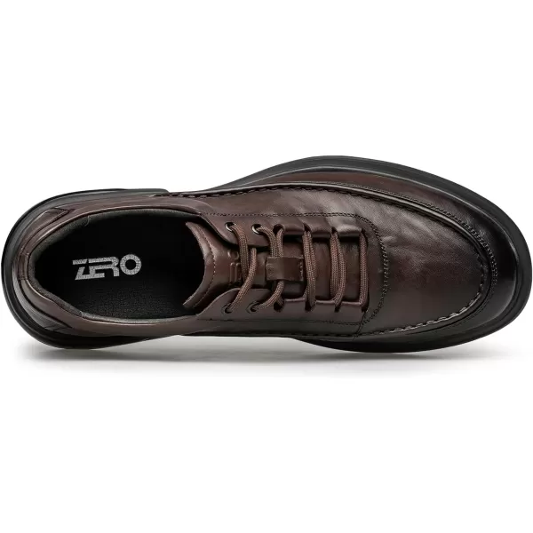 ZRO Mens leather sneakers wide width D33621 23 WinterBlack