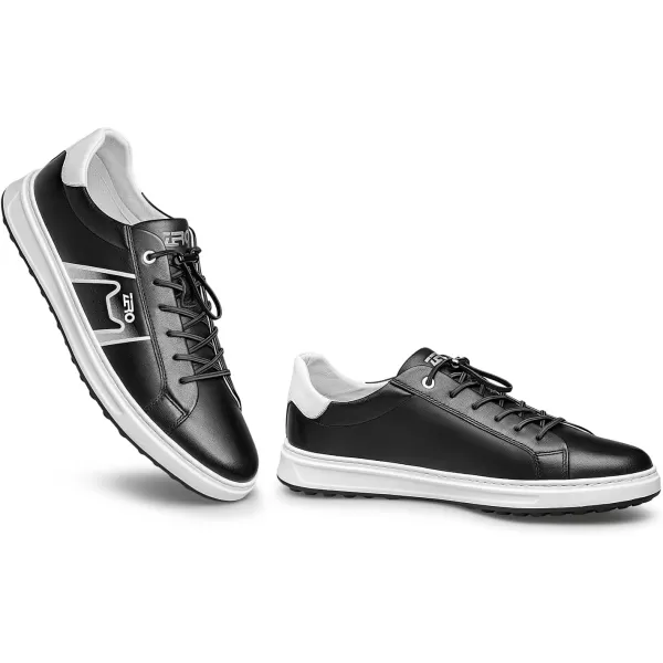 ZRO Sneakers Mens White Cowhide Leather Shoes Fashionable Casual EVA Tool R1277 22 AutumnBlack