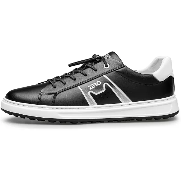 ZRO Sneakers Mens White Cowhide Leather Shoes Fashionable Casual EVA Tool R1277 22 AutumnBlack