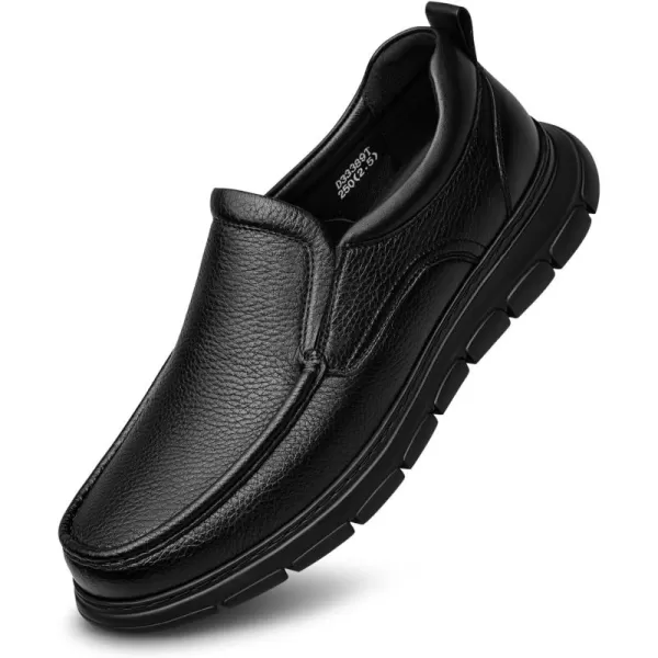 Mens SlipResistant Loafers  Thick Sole Wide Fit D33396T 23 WinterBlack