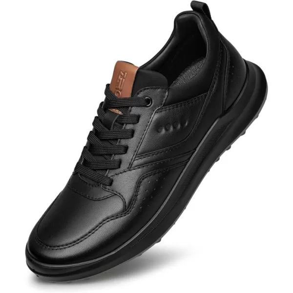 Mens Sneakers  Genuine Leather Soft Stylish Y33003 23 WinterBlack