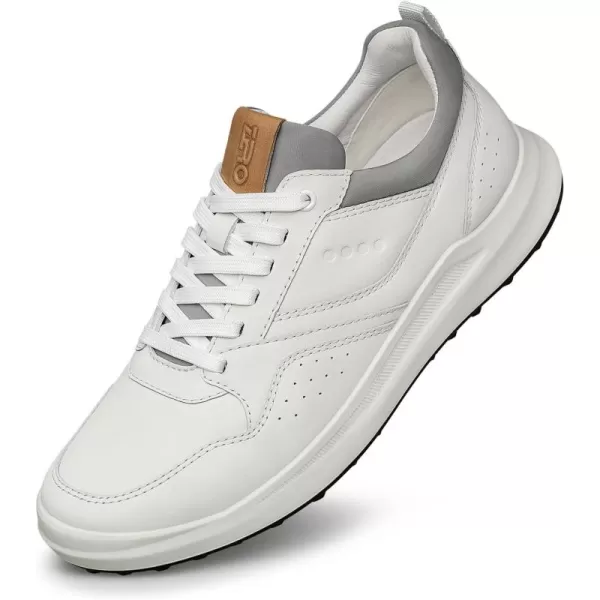Mens Sneakers  Genuine Leather Soft Stylish Y33003 23 WinterWhite