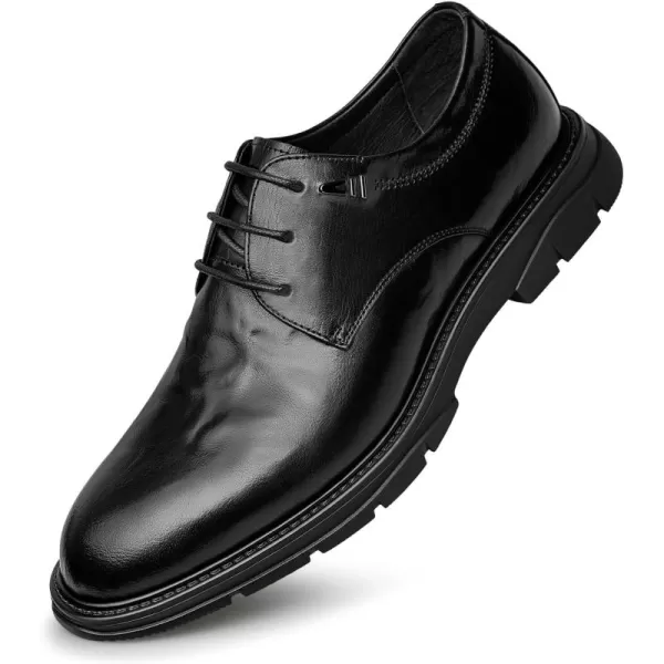 ZRO Mens Derby Shoes  Distressed Leather Casual Style B33509 23 WinterBlack