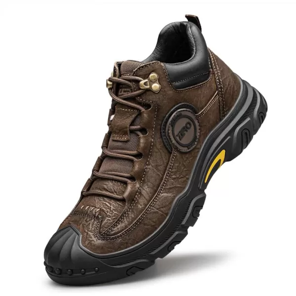 ZRO Mens Insulated Work Boots with Reinforced Top and Rubber Outsole M35710D 23 WinterBrown