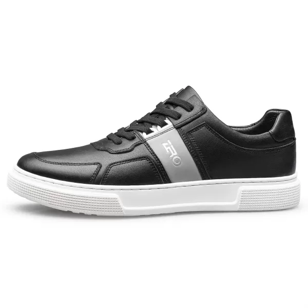 Mens Casual Cowhide Genuine Leather Sneakers Fashion Shoes for Men 22modelBlack